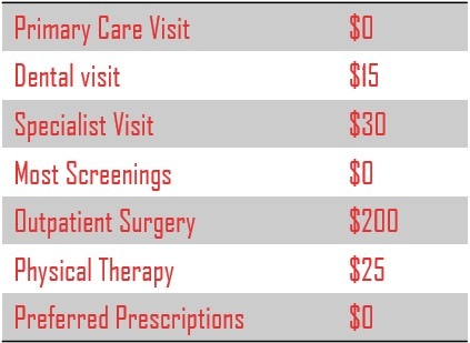 Copays for Highmark Community Blue PPO Medicare Advantage